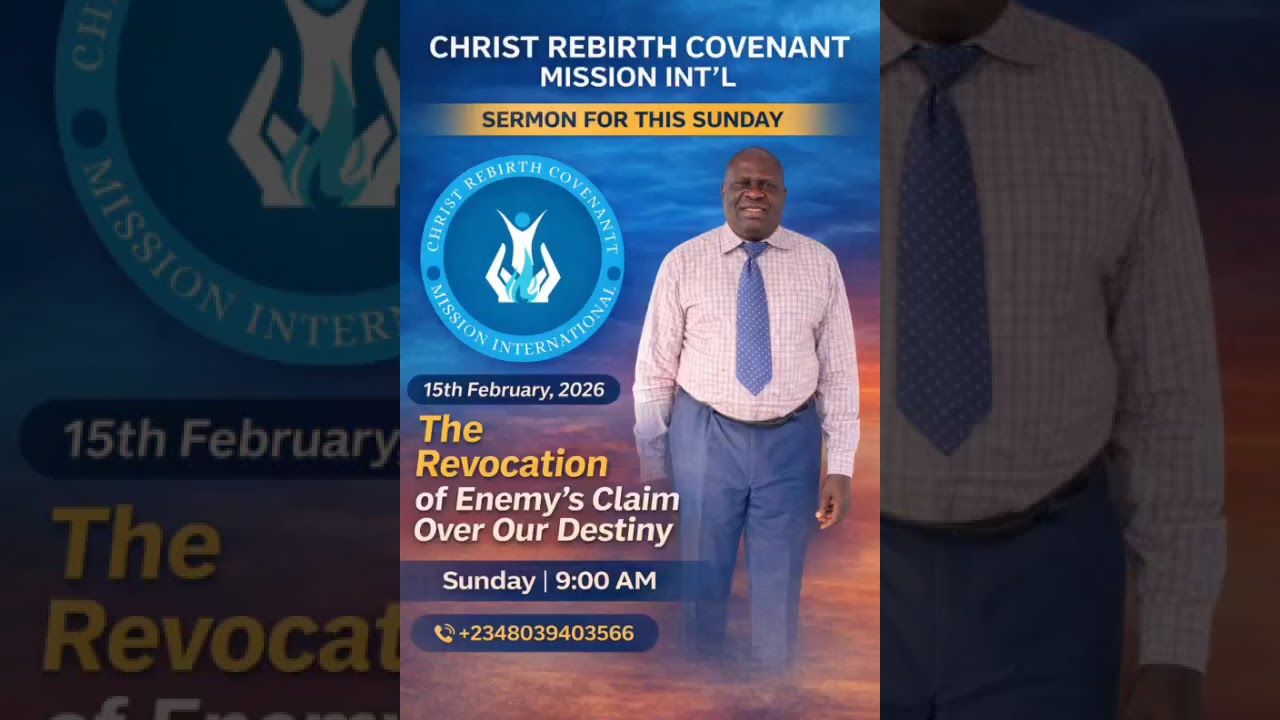 Revoking enemies claim upon destiny. By Pastor Babatunde Olatunji-Abraham @Christ.rebirth