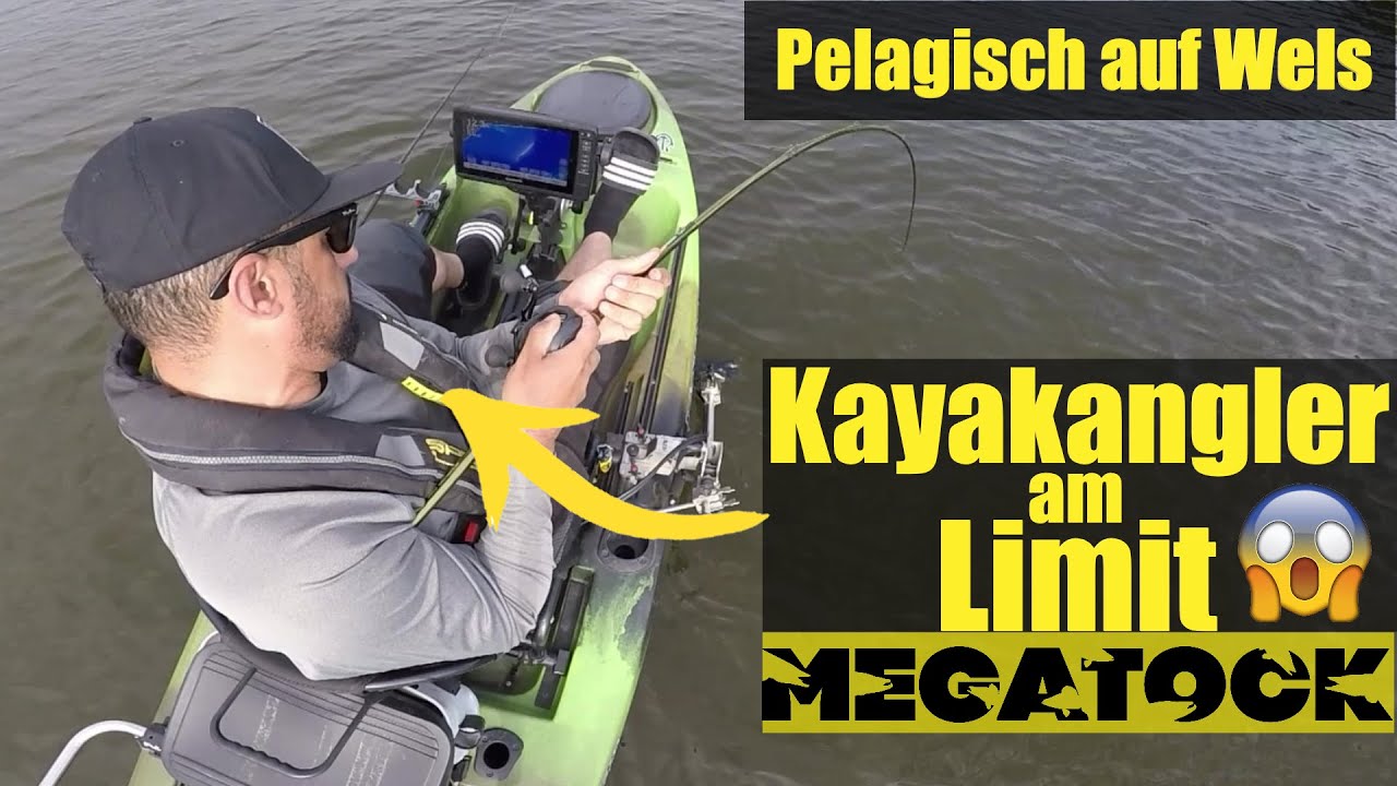 Pelagisch auf Wels vom Kayak , so wird's gemacht