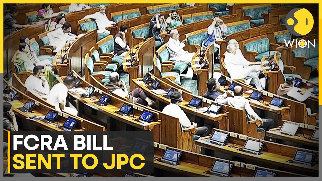 FCRA Amendment Bill Referred to JPC Amid Parliament Disruptions; Opposition Seeks Withdrawal | WION