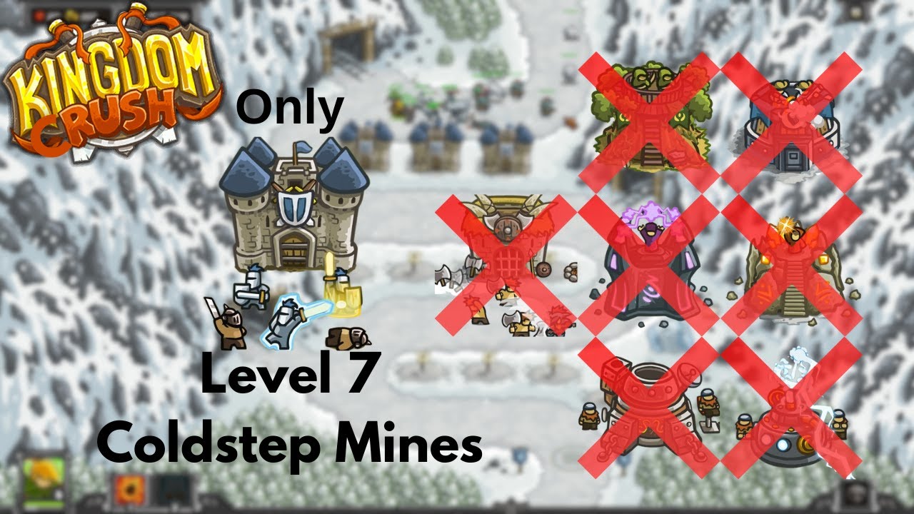Kingdom Rush - Coldstep Mines - Veteran - Only Holy Order Tower