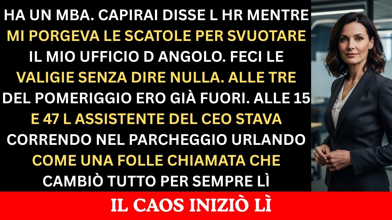 Hanno Insistito Che Il Nuovo Assunto Meritasse Il Mio Ufficio – Me Ne Sono Andato Subito
