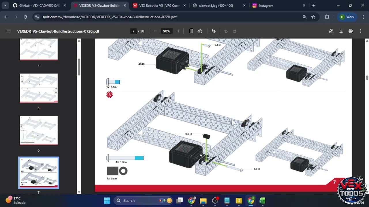 Tutorial 3 Autodesk Inventor VEX Robotics Español (Motores,Tornillos,Ejes)