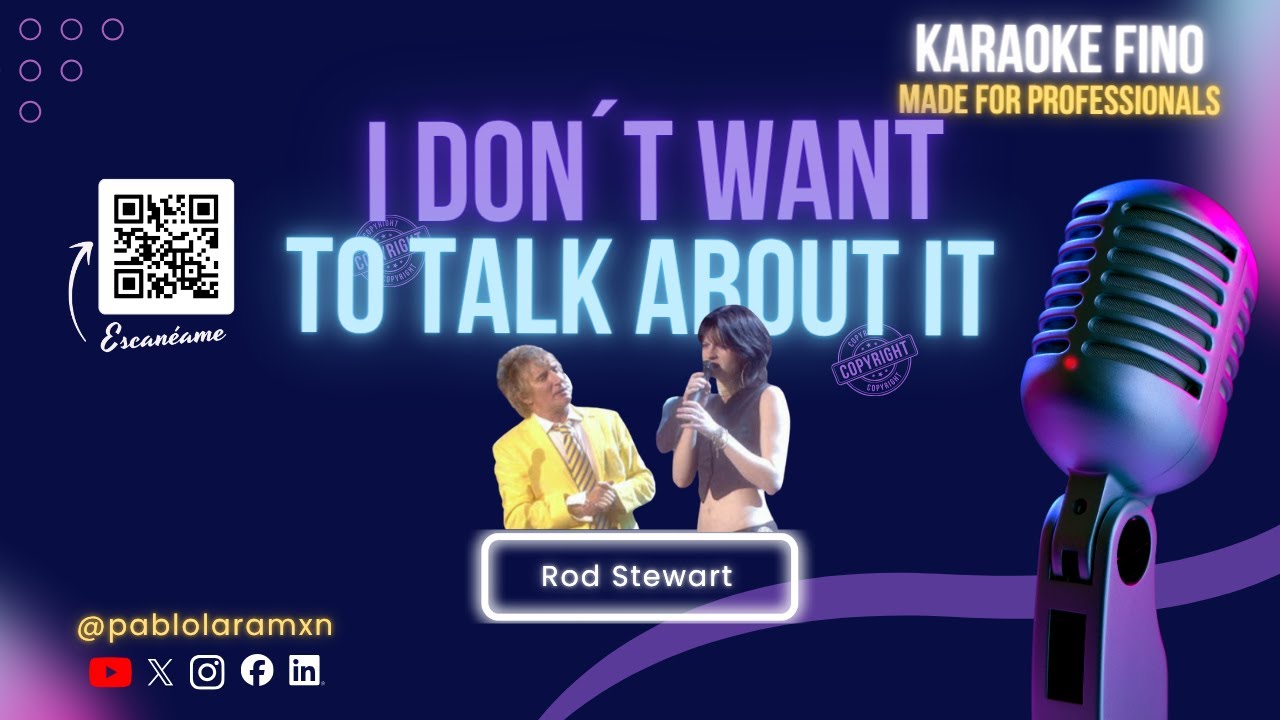 I Don't Want To Talk About It Karaoke HD - Rod Stewart (Live Version) | Karaoke Fino