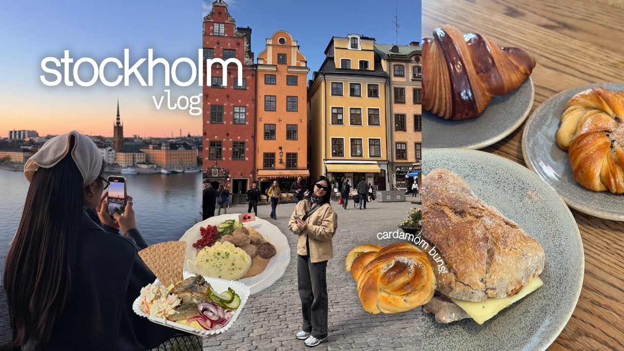 stockholm vlog | bakeries, gamla stan, djugården, swedish meatballs, ikea, swedish candy