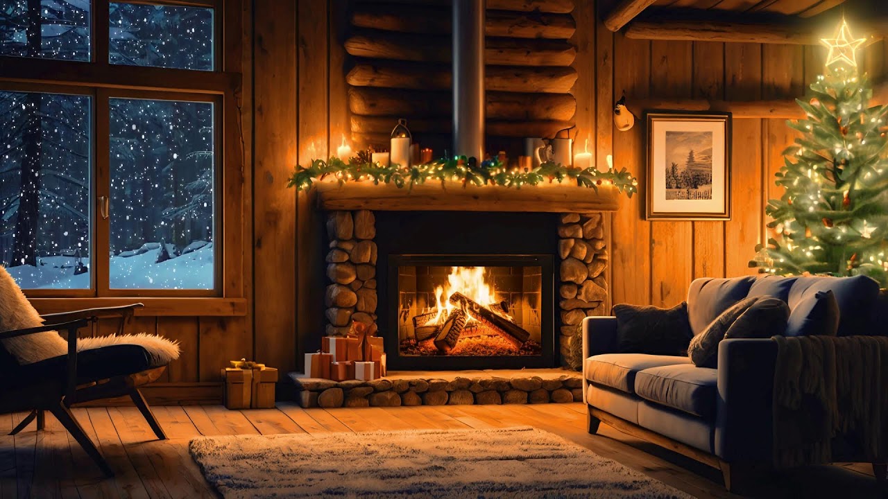 Quiet Winter Fireplace Night ❄️ Smooth Jazz for Deep Study & Mental Relaxation