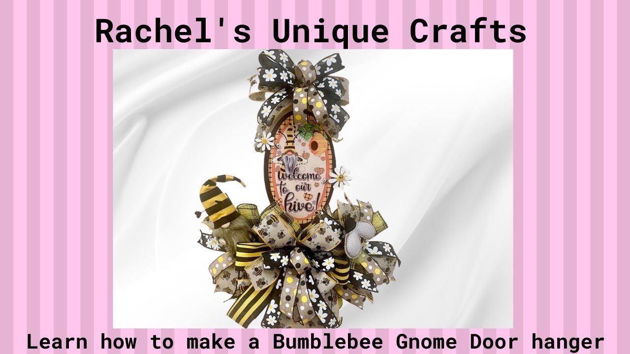 Do you want to Learn how to make a Bumblebee Gnome Door hanger