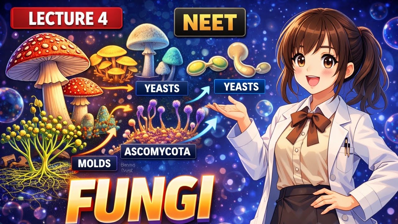 FUNGI COMPLETE in ONE LECTURE | Biological Classification | NEET 2026 🔥