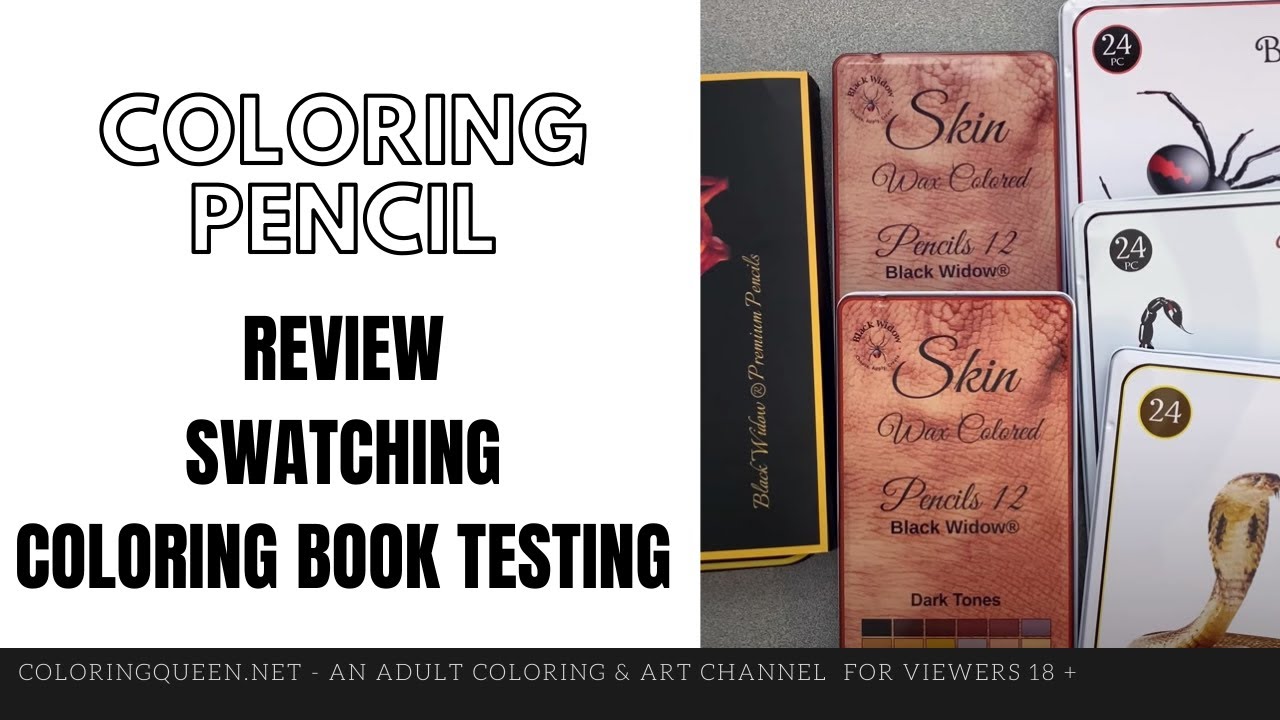 Black Widow Coloured Pencils Review