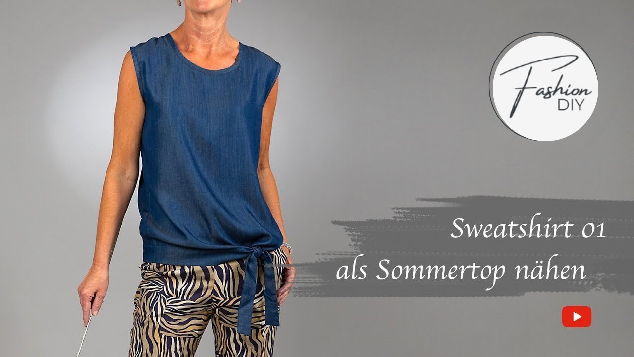 Sweatshirt als Sommertop nähen