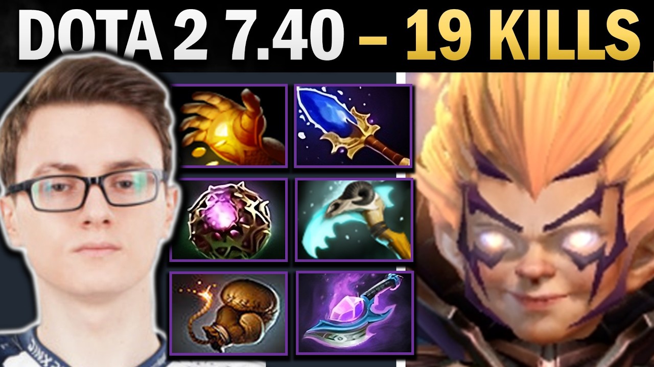 Invoker Pro Mid with Scythe and 19 Kills - Dota Gameplay