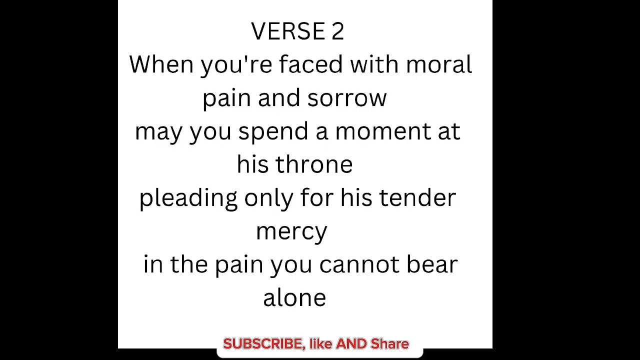 In the Things I cannot do Alone - Prayer & Motivational  song