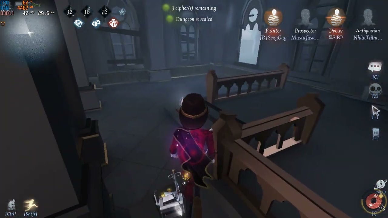 Identity V on Ryzen 5 5600G, Radeon Vega 7 & 8GB RAM.