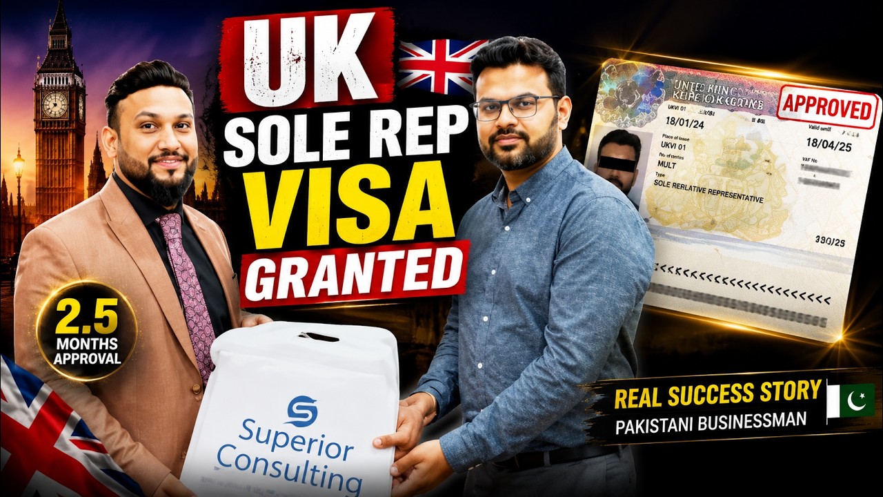 UK Sole Representative Visa Approved in 2.5 months! | Pakistani Immigrant | Superior Consulting