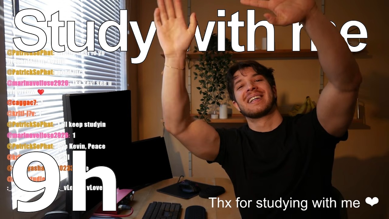 [LIVE🔴] STUDY WITH ME (9h) Exam Season (Rare 100hp edition)🫡📚