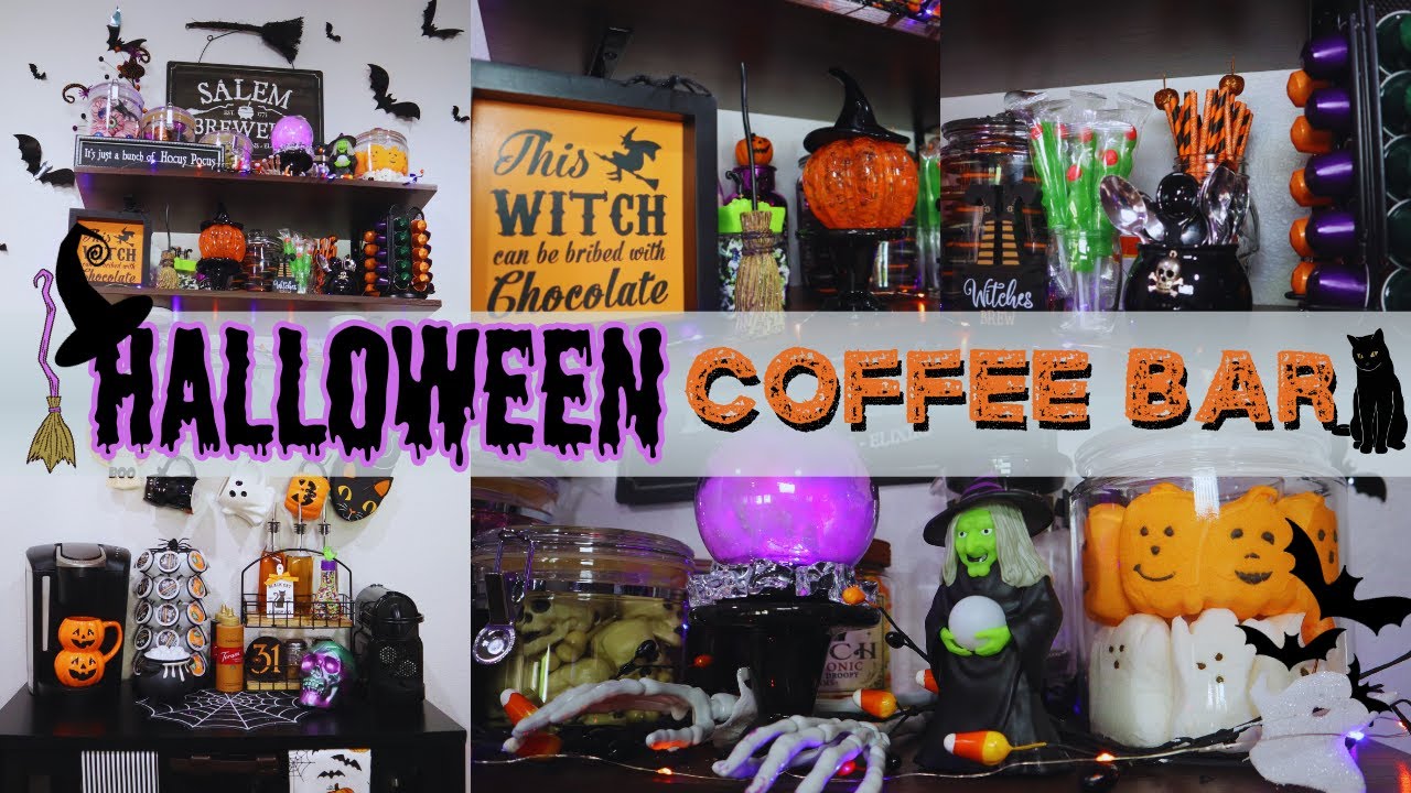 🎃Halloween Coffee Bar Ideas 💀| Spooky Wicked Witch 🧙🏼‍♀️ Theme | A MUST SEE!! ✨|  ChezTiffanie