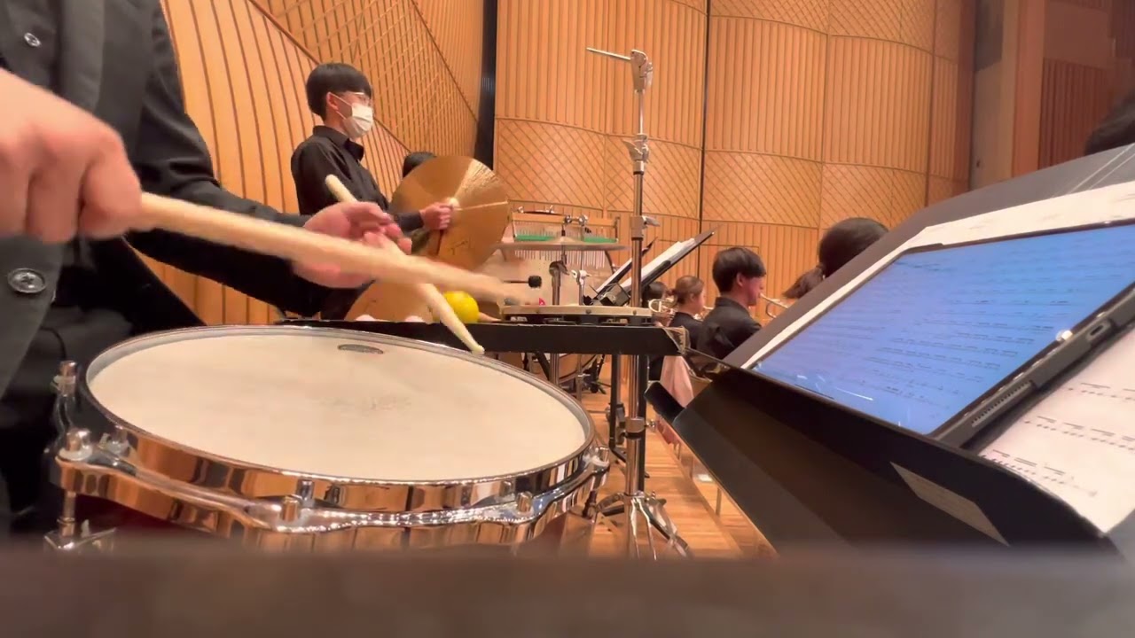 2022課題曲Ⅱマーチ「ブルー・スプリング」Perc.1