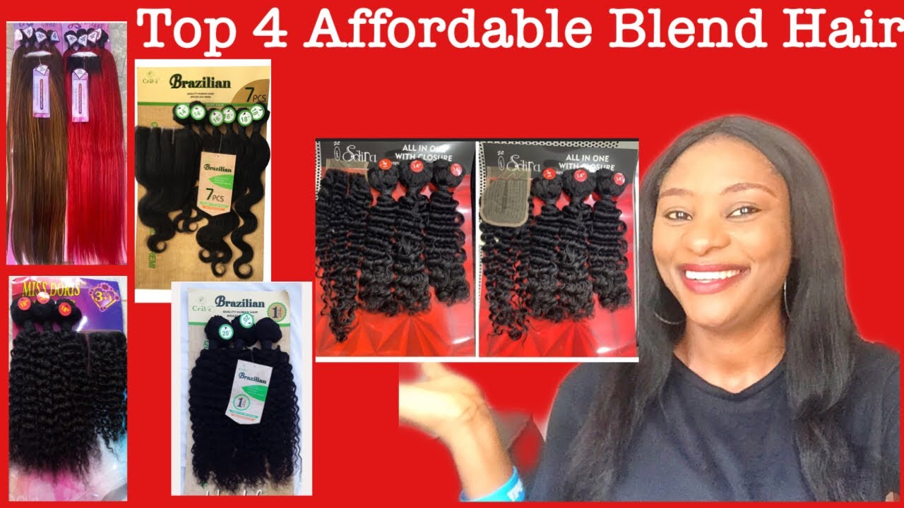 Top 4 Affordable Packet Blend Hair Part 2|Affordable Blend Hair Like Human Hair In 2021