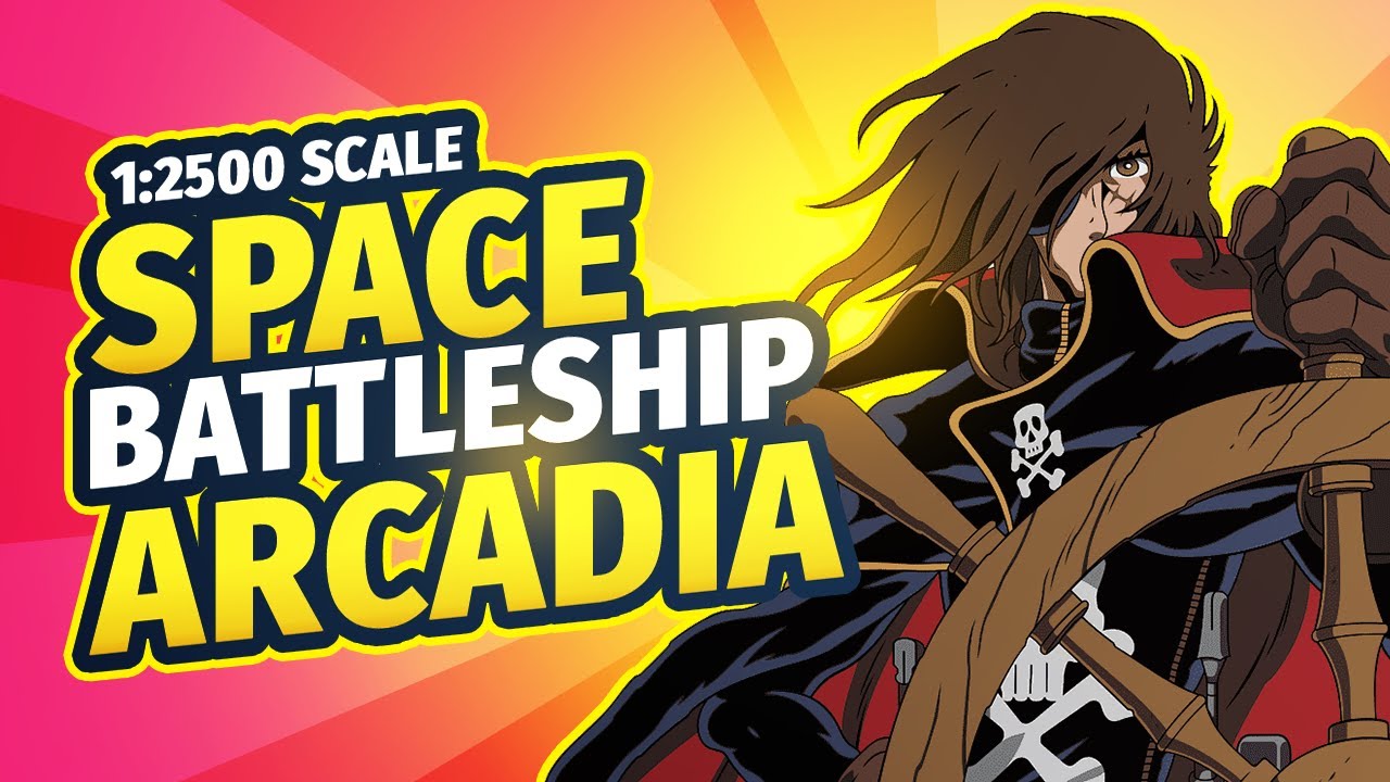 1/2500 Scale Hasegawa Space Pirate Battleship Arcadia Model Kit