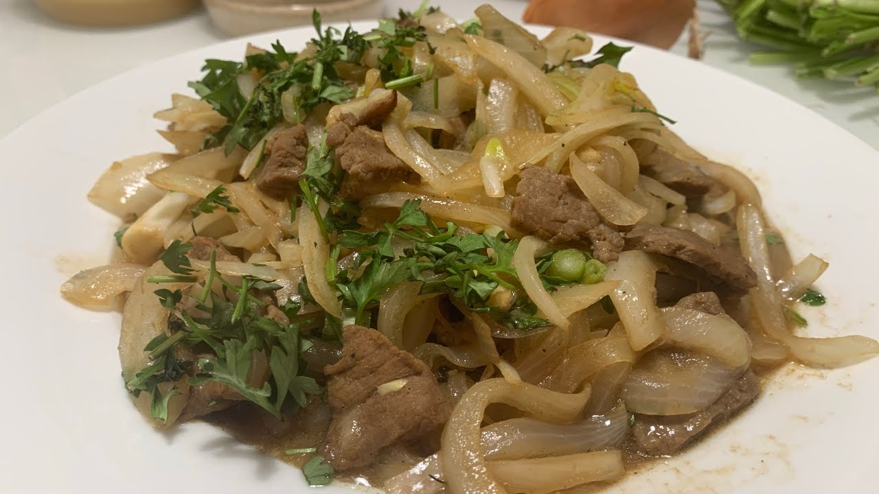 Stir-Fried Beef with Onions, a popular dish that is easy to prepare and incredibly delicious!!!