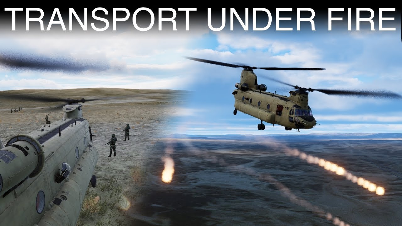 Transporting Troops To The Front Line In The CH-47 Chinook | DCS WORLD