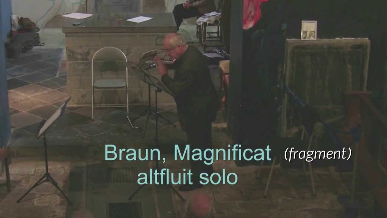 Braun, Magnificat (fragment) voor Altfluit-solo.