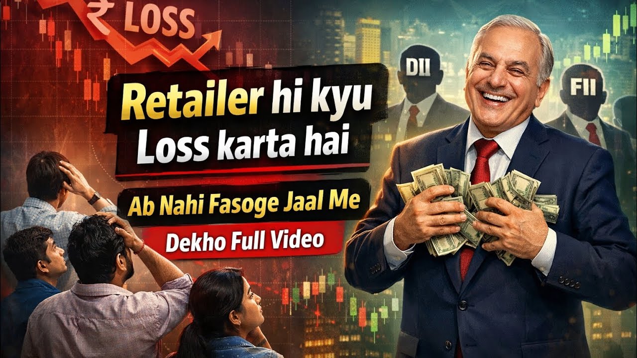 Retailer Hamesha Loss😭 Me Kyu? FII–DII Ka Asli Khel Samjho! 🤯