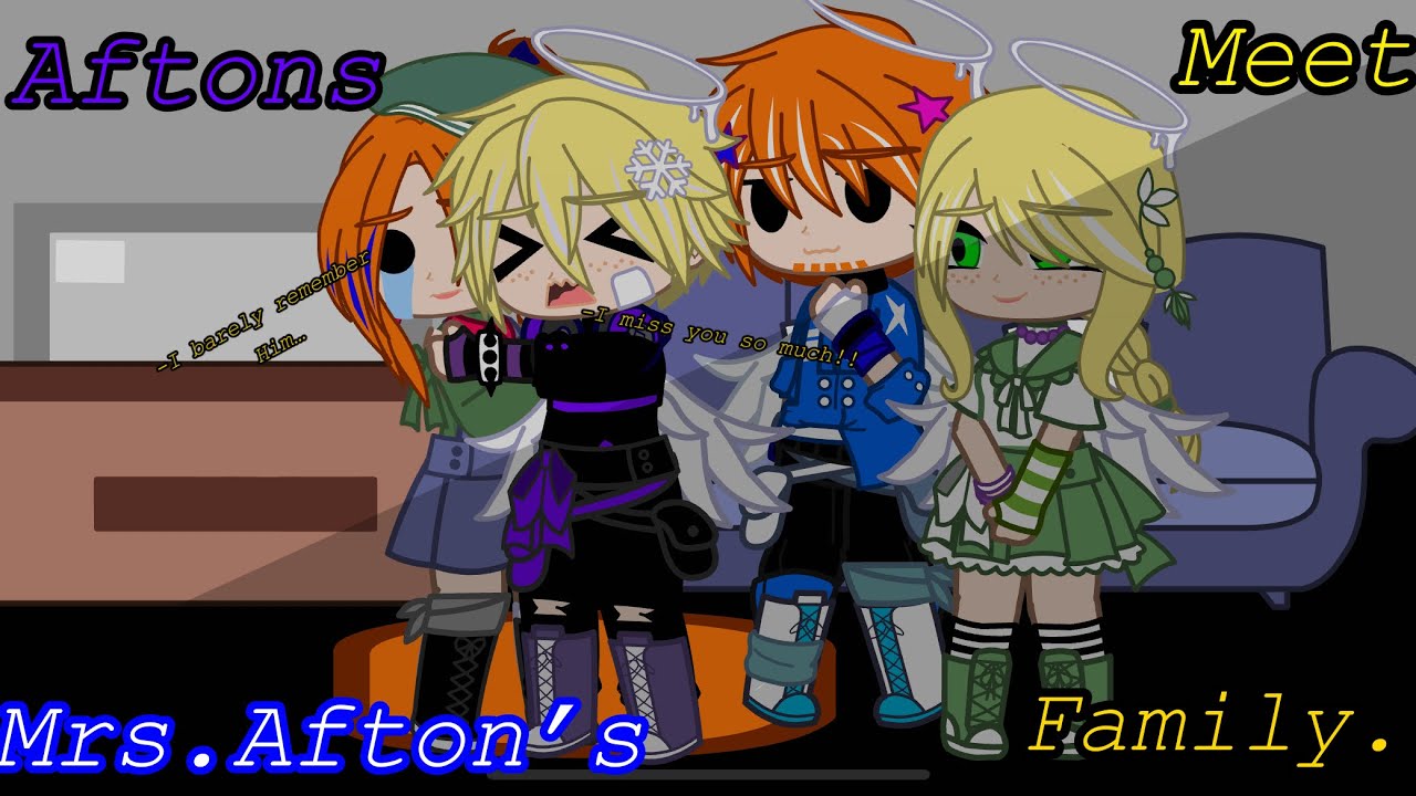 Aftons meet Mrs.Afton Family||FNAF AU||