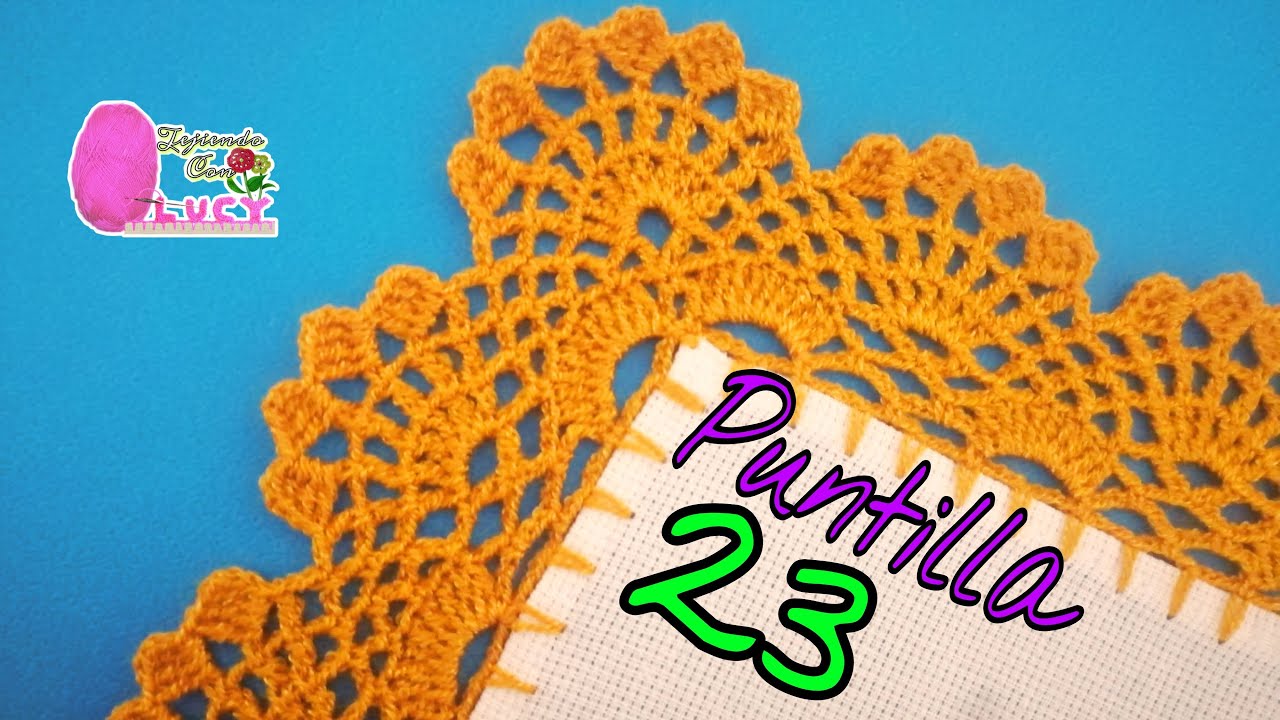 PUNTILLA 23/ Puntilla de vuelta y vuelta fácil, ideal para principiantes