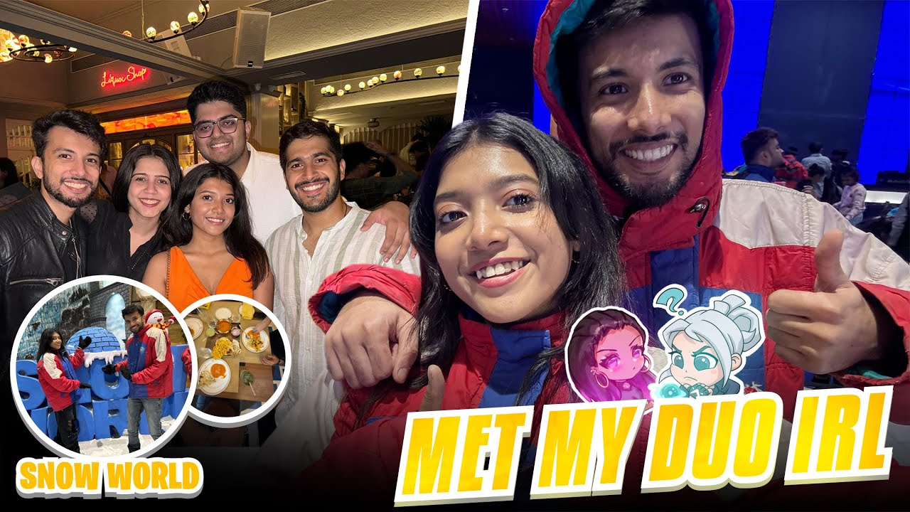 Meeting My Duo @theblazeislive  IRL in Mumbai! | Epic Adventures & Snowfights in -10°C❄️☃️| !Vlog12