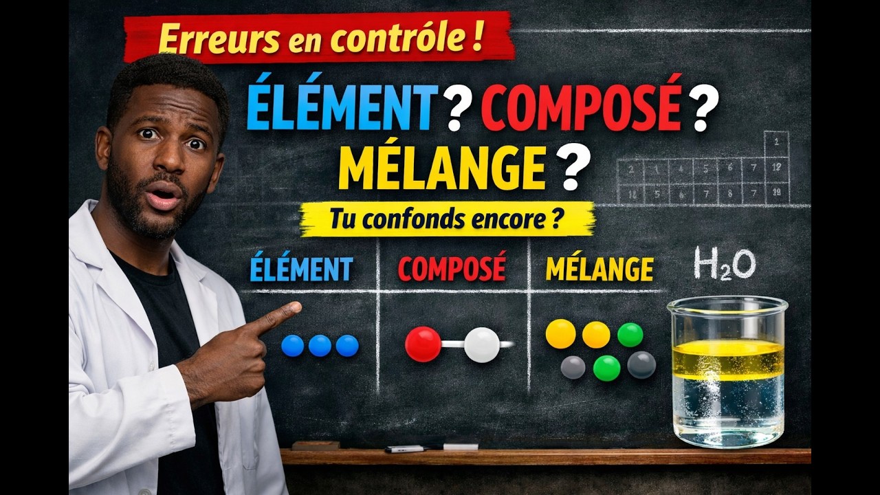 Tu confonds encore Élément, Composé et Mélange ? Après ça, c’est fini.