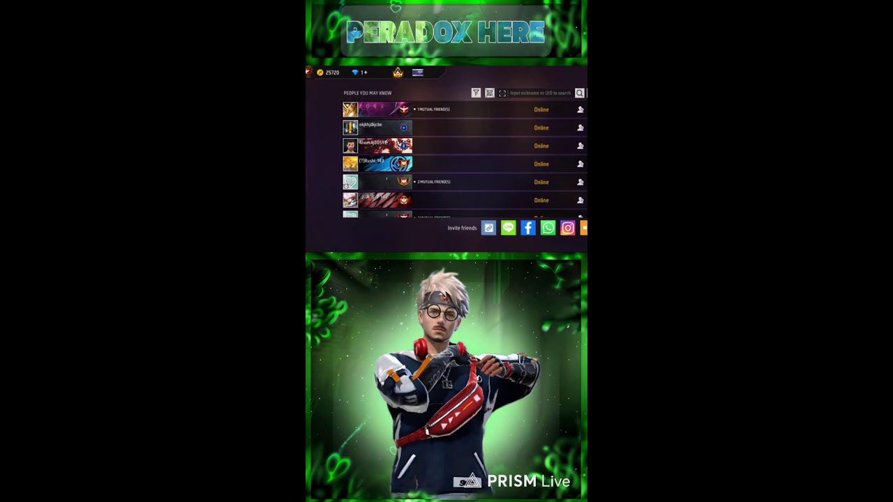 Peradox here 😶‍🌫 live and challenge 1v4 🤯 #freefire live Gapmply test 🤯