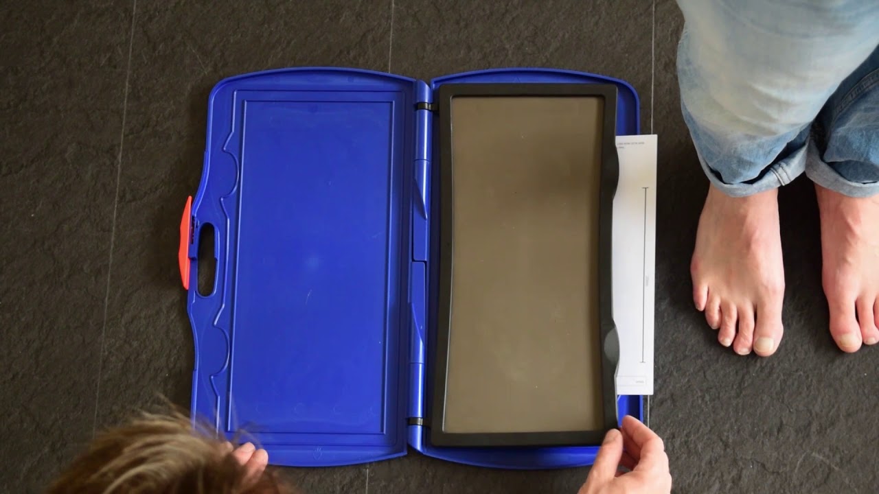 Instructie - Voetafdruk maken met blauwdrukbord