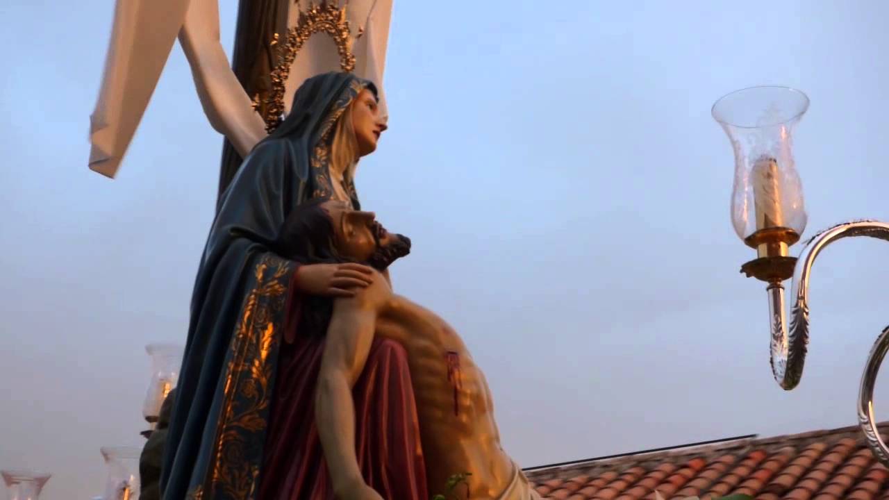 Tarde de Viernes Santo en Puertollano, procesión del Santo Entierro