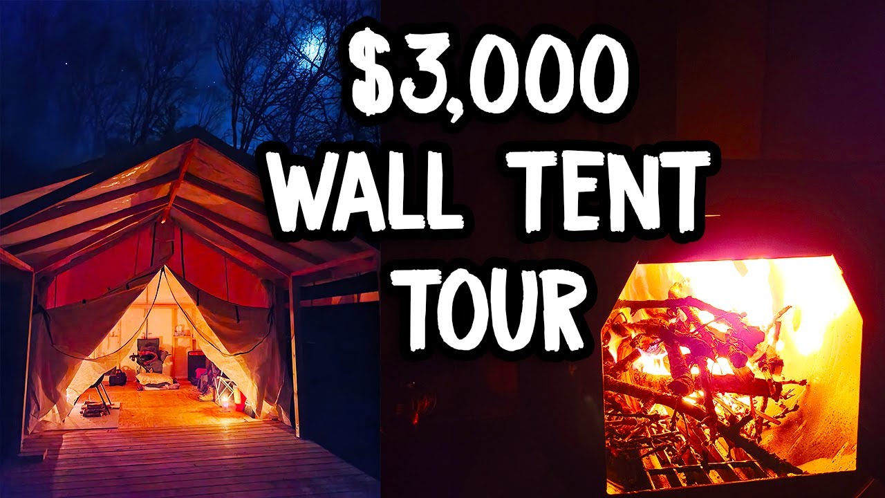 Tour my $3,000 Glamping Wall Tent + Fireside Chat