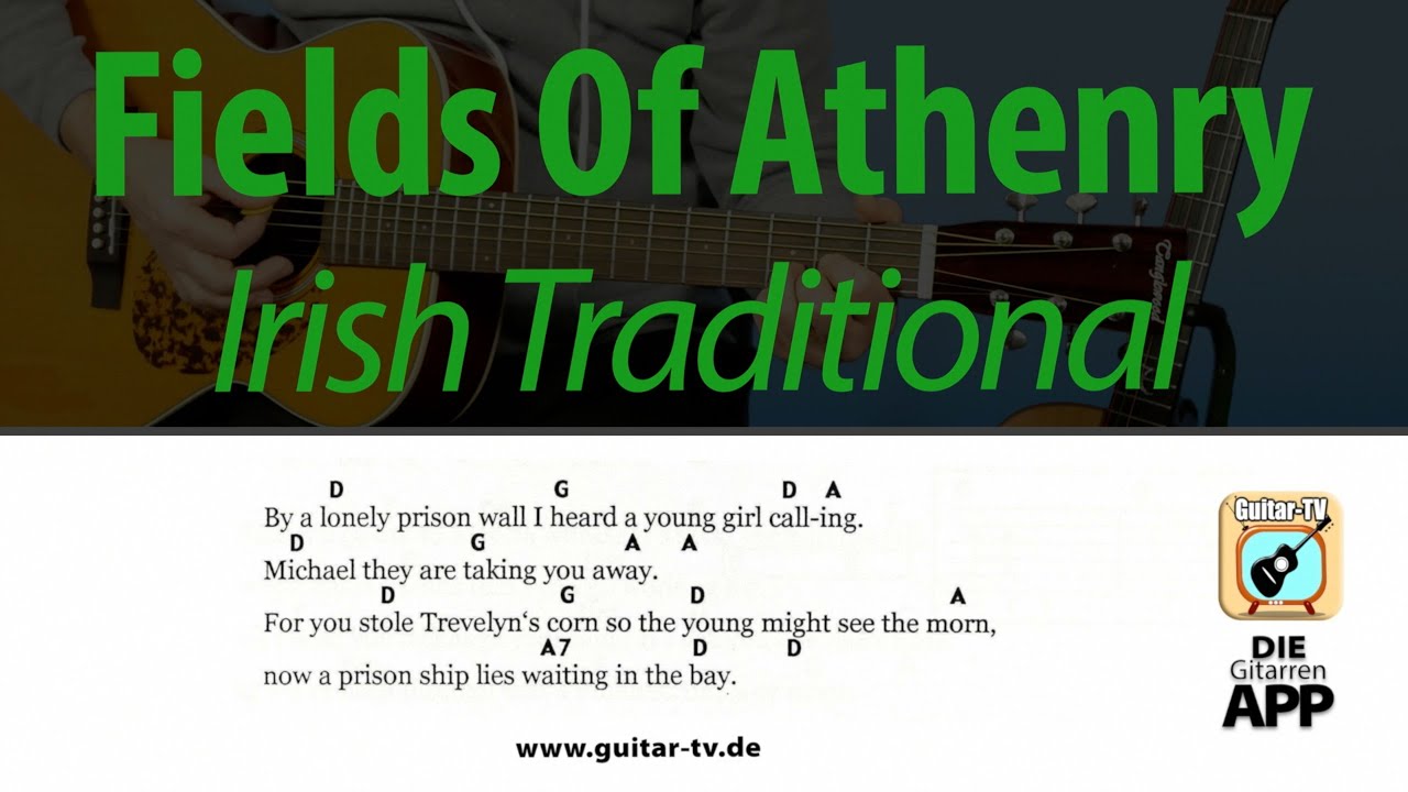 Fields Of Athenry - Irish Traditional, Cover•Lyrics•Chords•Tutorial•Gitarre lernen