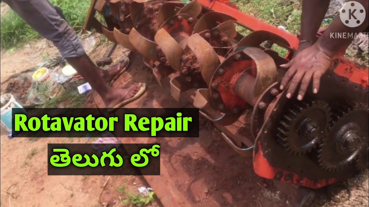 How to repair rotavator | rotavator maintenance In Telugu