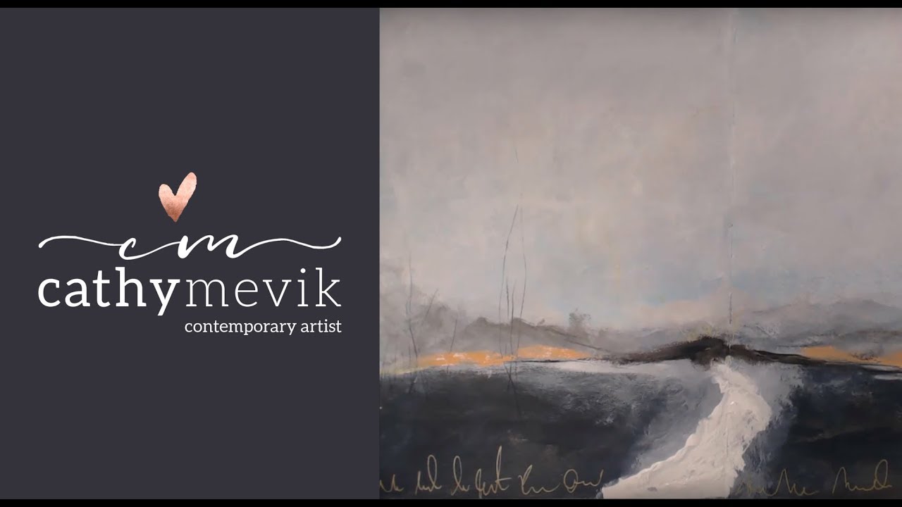Art journal tutorial - Abstract landscape painting (Easy to follow)