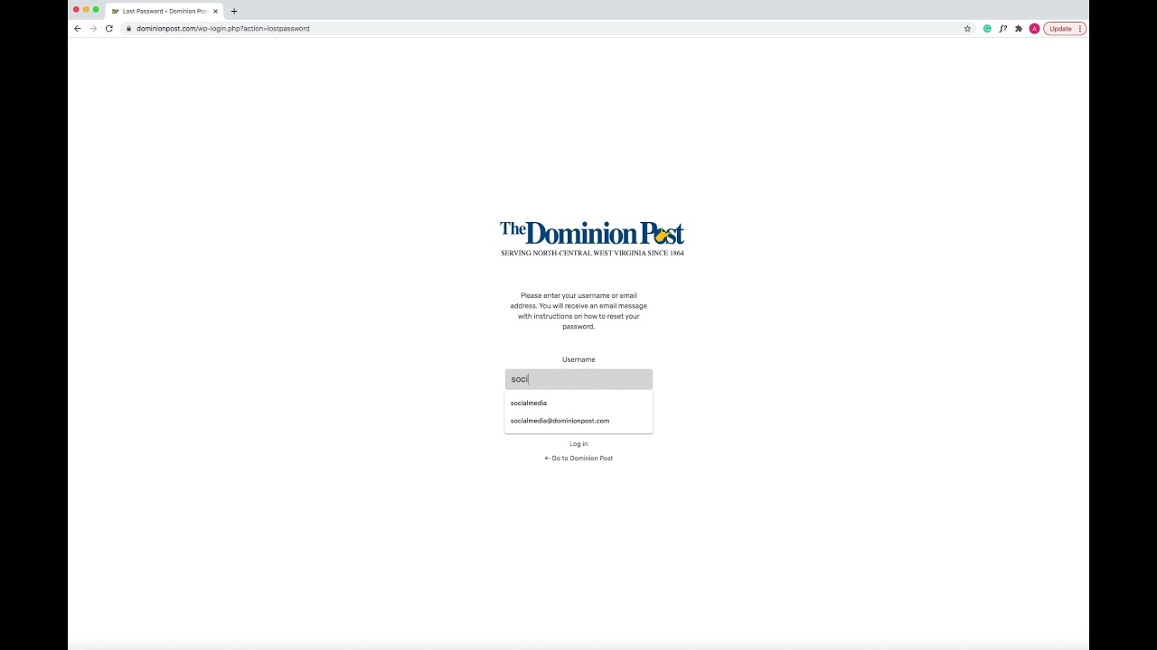 How to change your Dominion Post account password