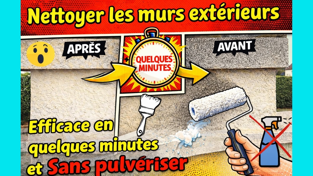 Comment nettoyer les murs extérieurs , encore une méthode radicale