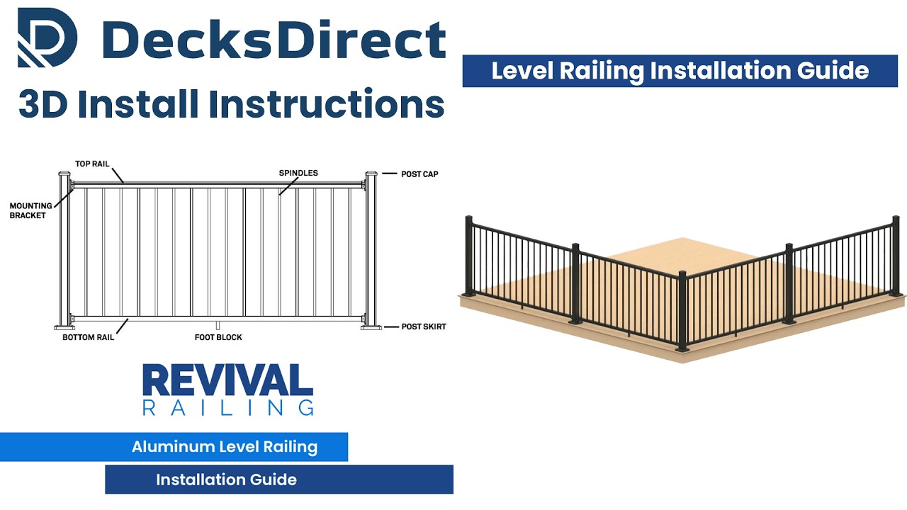 How to install Revival™ Railing - Level Sections | Installation Instructions