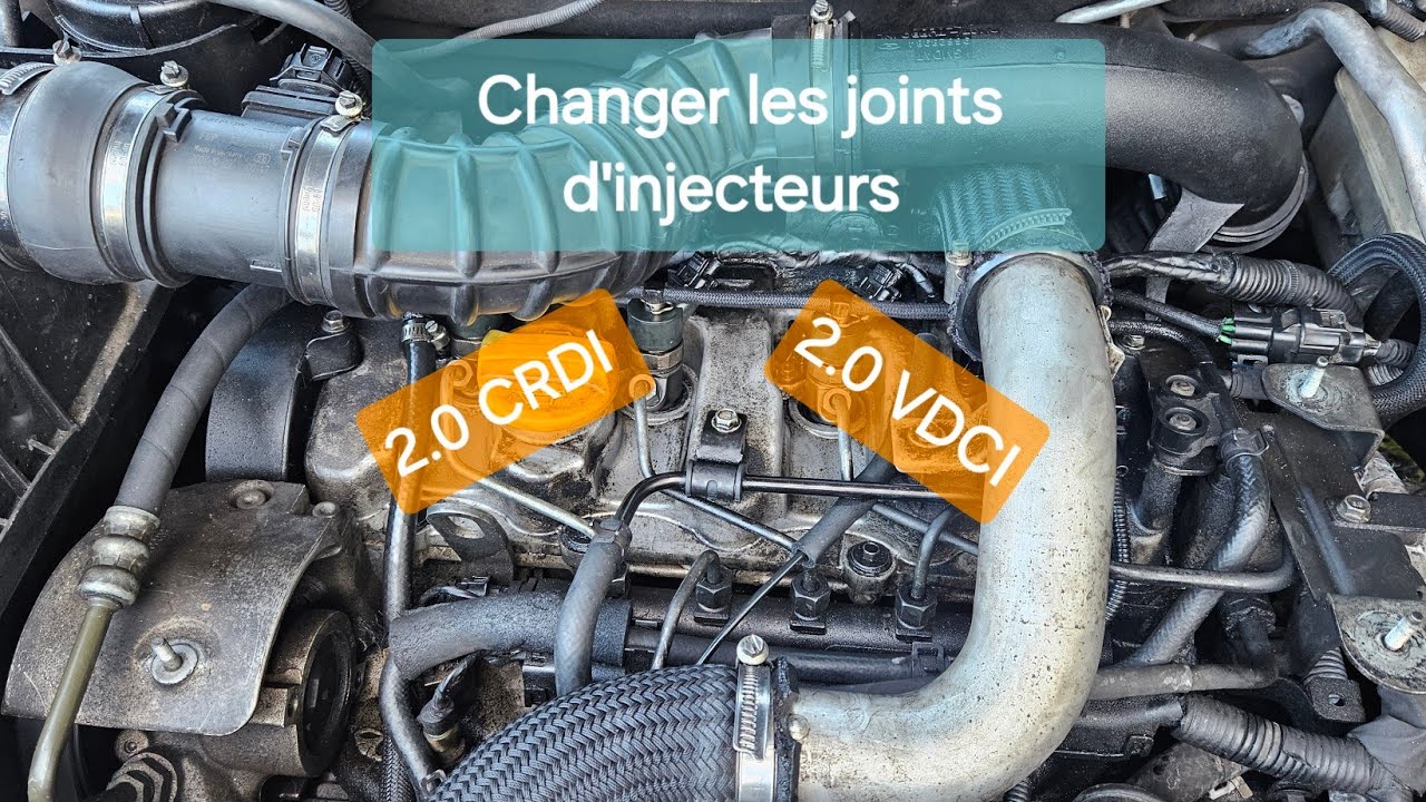 Changer les joints d'injecteurs Hyundai Tucson, Santa fe, Captiva, Cruse, Kia 2.0 CRDI 2.0 VDCI