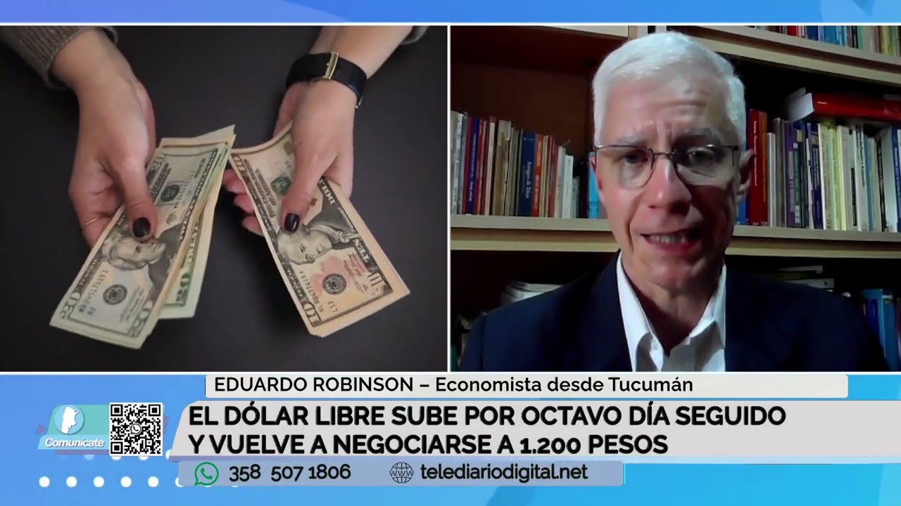 El d&oacute;lar libre sube por octavo d&iacute;a seguido y vuelve a negociarse a $1200