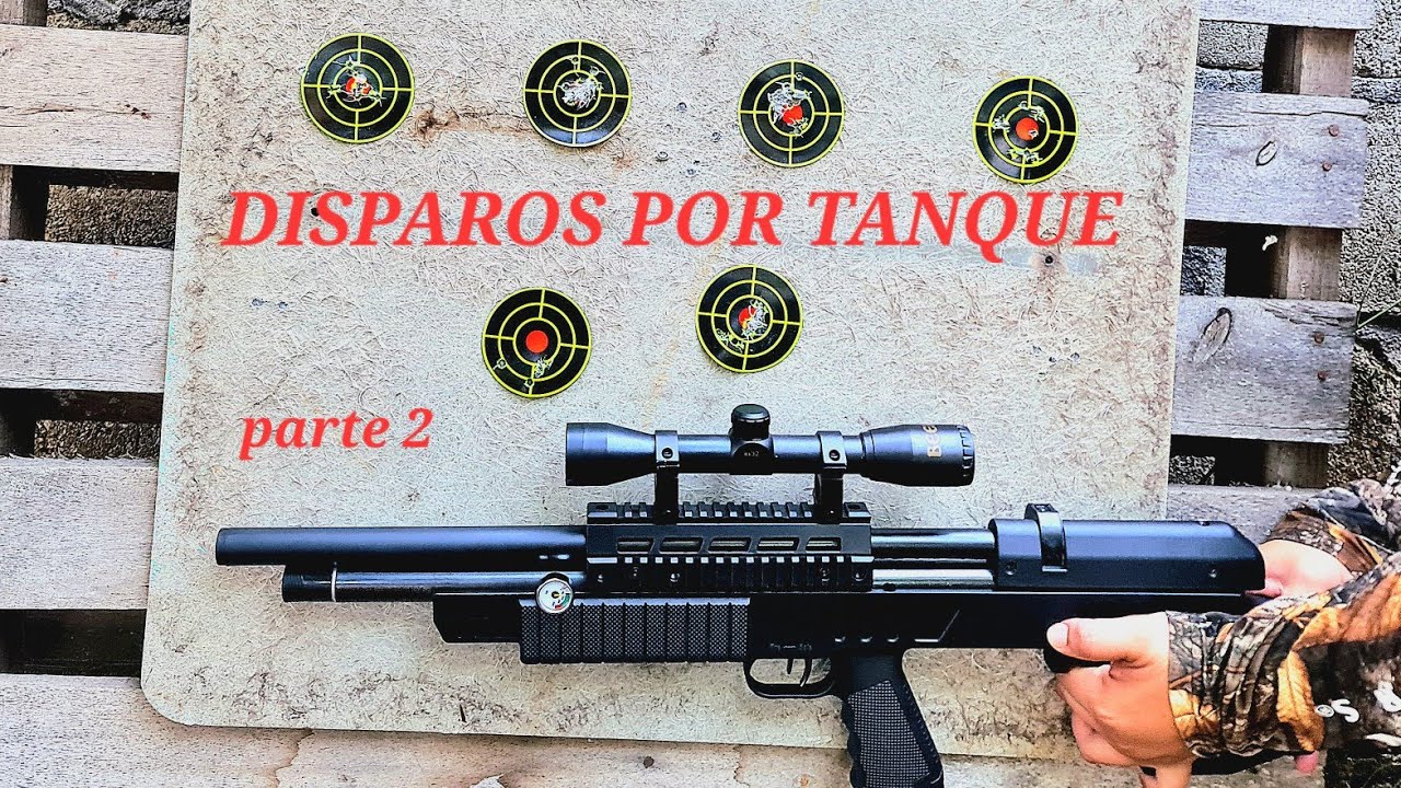 Cuantos DISPAROS POR CARGA da el rifle BEEMAN UNDER LEVER PCP parte 2