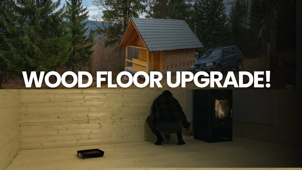Installing the Wooden Floor in My Off-Grid Cabin - Ep. 10
