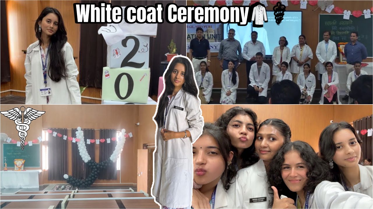 White coat ceremony day🥳🥼⚕️🧿| In a government medical college🩺🎀| getting ready💅,fun time🌼