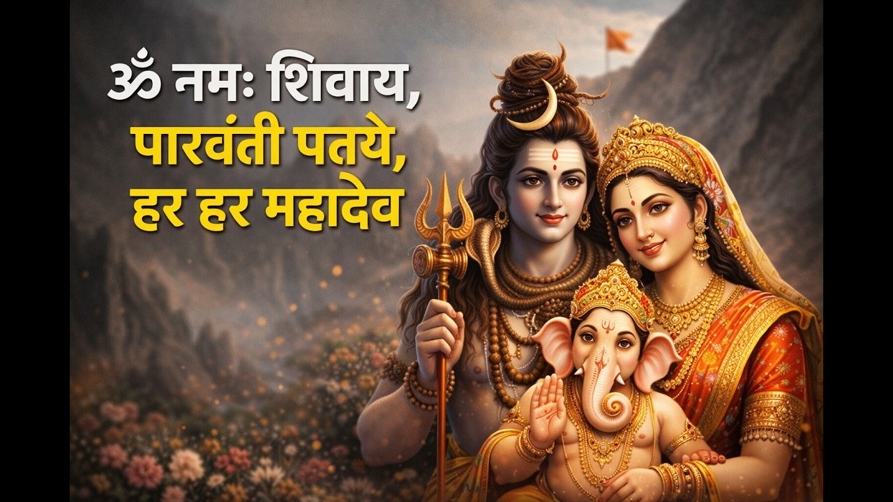 Most Powerful Shiv Mantra 🔱 Om Namah Parvati Pataye Har Har Mahadev