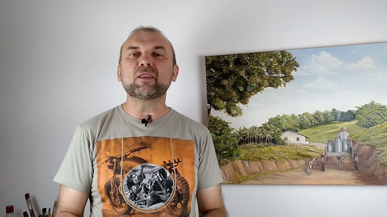 Como Pintar Arvore em Óleo Sobre Tela