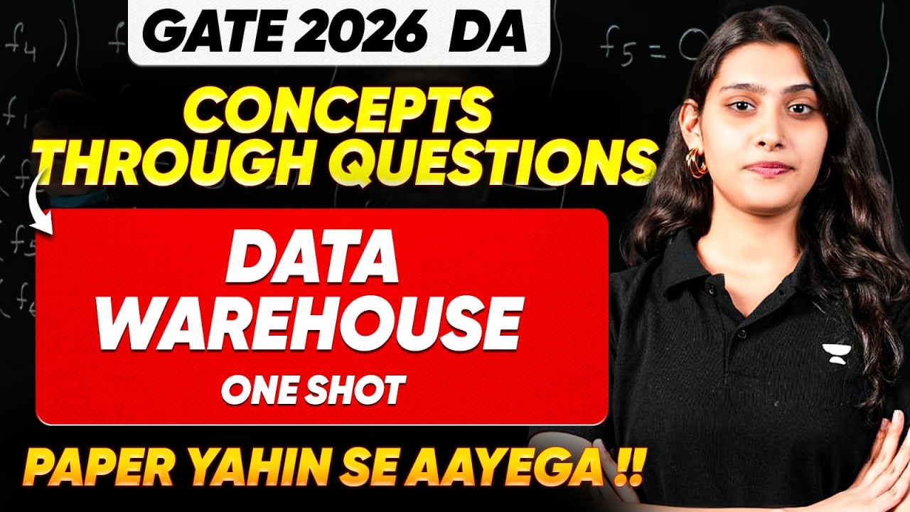 GATE 2026 DA Data Warehousing Complete Revision | One Shot by Sanskriti Mishra