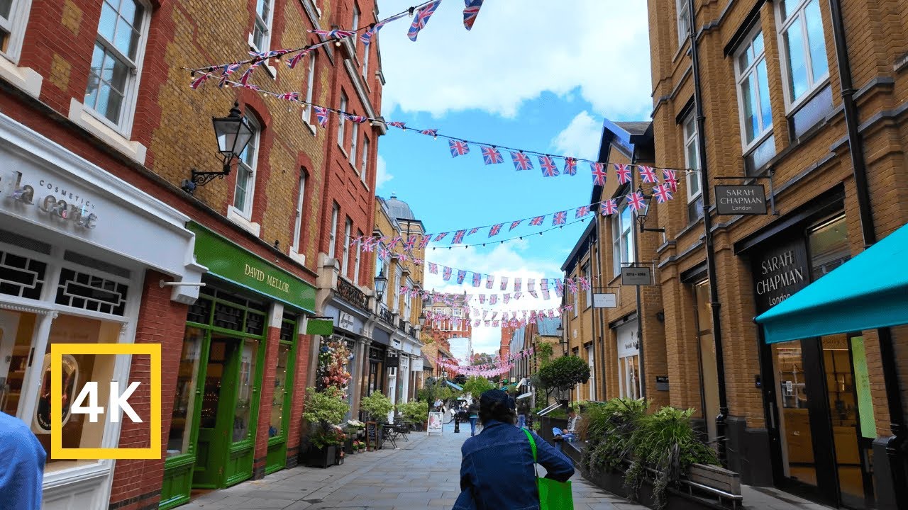 London 🇬🇧 4K South Kensington & Chelsea 25-min Walking Tour in Autumn