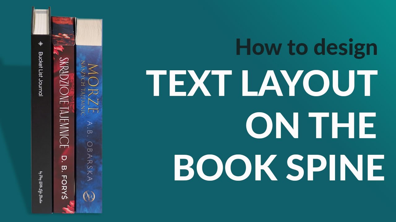 Text layout on the book spine